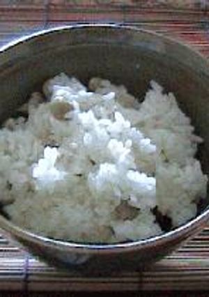 マメご飯、エビだしでサラサラサラ！-レシピのメイン写真