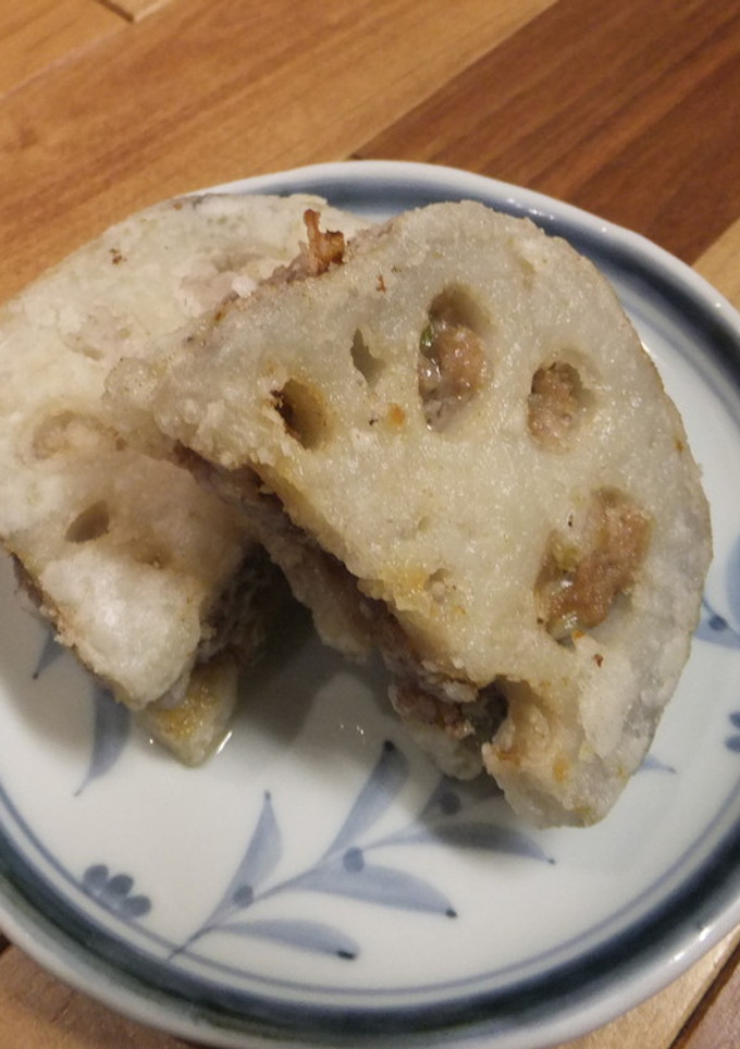 ジューシー♪れんこんのはさみ揚げ-レシピのメイン写真