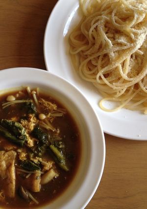カレー　つけパスタ～チーズ風味～-レシピのメイン写真