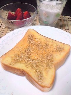 ゴマとクレソルの☆やみつきトースト-レシピのメイン写真