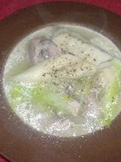 鶏とちくわぶのスープ仕立て-レシピのメイン写真