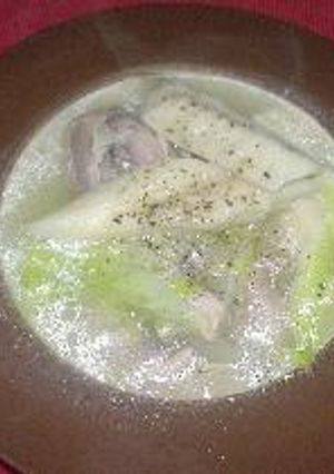 鶏とちくわぶのスープ仕立て-レシピのメイン写真