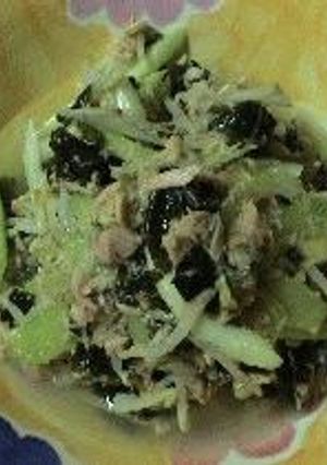 もやしとセロリとツナのゴマ酢和え-レシピのメイン写真