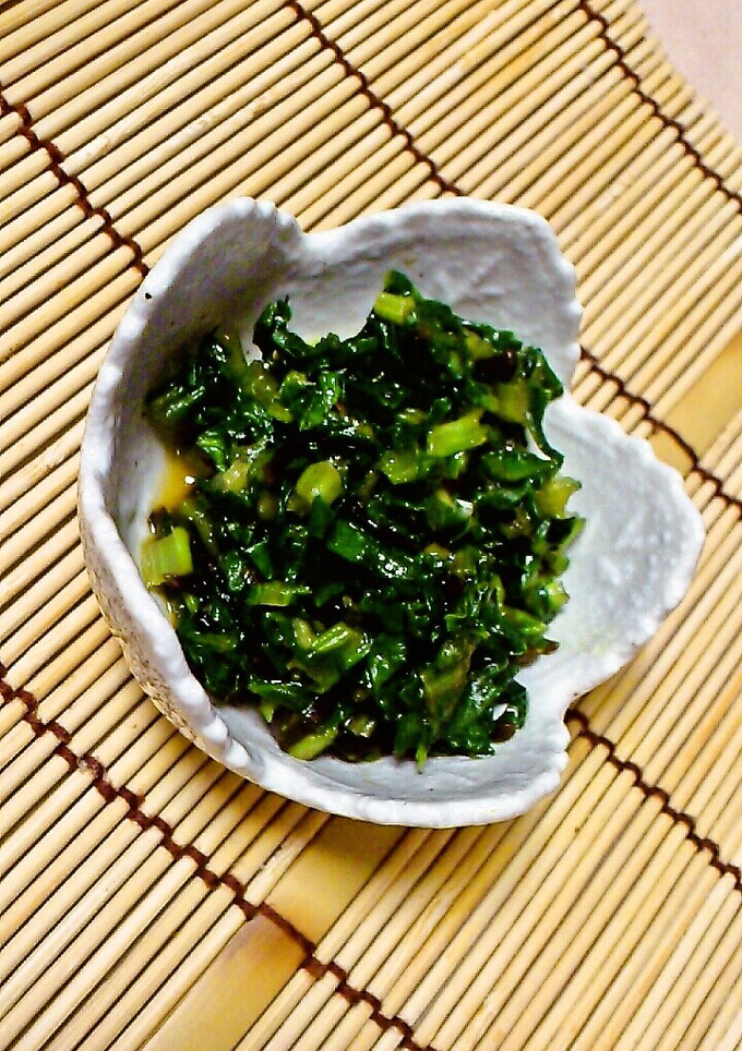 小松菜のうまうま炒め煮☆ざくざくふりかけ-レシピのメイン写真