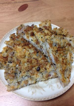 残りご飯のぺったんこ焼きおにぎり-レシピのメイン写真