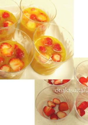 ＪＡのつぶ入りみかんジュースでゼリー-レシピのメイン写真