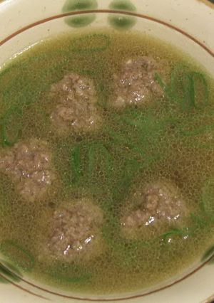 中華スープ(応用編2)ー肉団子のおつゆー-レシピのメイン写真