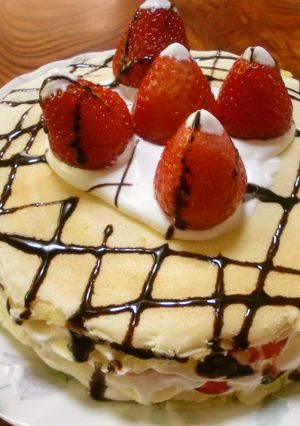 苺とバナナのミルクレープ-レシピのメイン写真