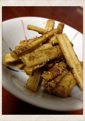 【お弁当に】ごぼうの甘酢煮-レシピのメイン写真
