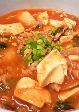 韓国風✿スンドゥブ・スープパスタ-レシピのメイン写真