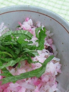 春色☆ジャコ入りしば漬け御飯☆-レシピのメイン写真