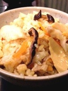 コク旨!味噌味のタケノコご飯-レシピのメイン写真