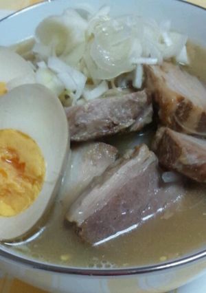 マルちゃん正麺で★角煮と煮卵の本格拉麺-レシピのメイン写真