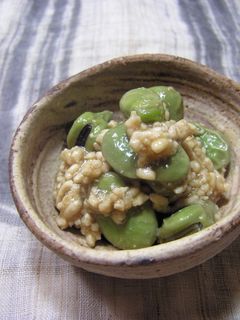 空豆の 鶏そぼろ煮-レシピのメイン写真