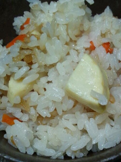 筍の水煮で簡単炊き込みご飯-レシピのメイン写真