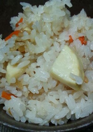 筍の水煮で簡単炊き込みご飯-レシピのメイン写真