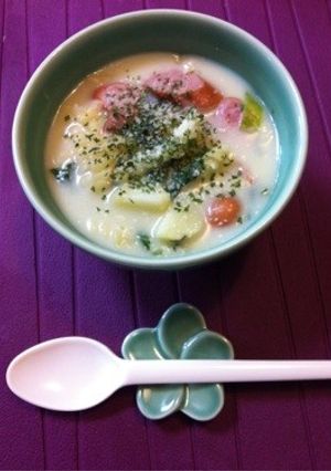 子供の好きな具でスープパスタ。-レシピのメイン写真