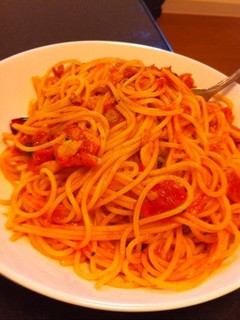 ツナ缶とトマト缶で簡単トンノパスタ!-レシピのメイン写真
