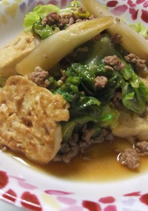 キャベツとお豆腐の中華炒め-レシピのメイン写真