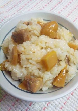 たけのこと鶏もも肉の混ぜご飯-レシピのメイン写真