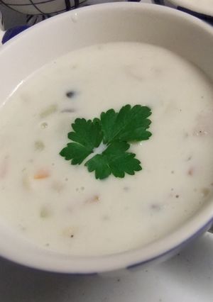 きのことベーコンのクリームスープ-レシピのメイン写真