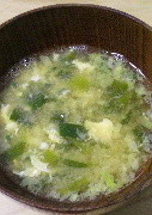 リメイク★餃子の具で味噌汁-レシピのメイン写真