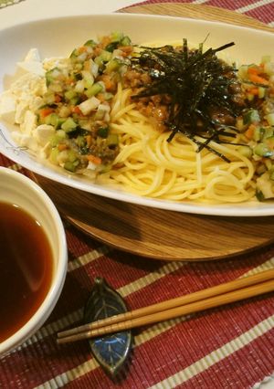 とろふわでシャキ♪野菜とお豆たっぷりスパ-レシピのメイン写真