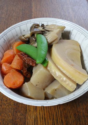 シャトルシェフｄｅ筍・厚揚げのめんつゆ煮-レシピのメイン写真