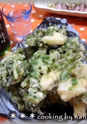 春の旬*セリとたけのこのかき揚げ*-レシピのメイン写真