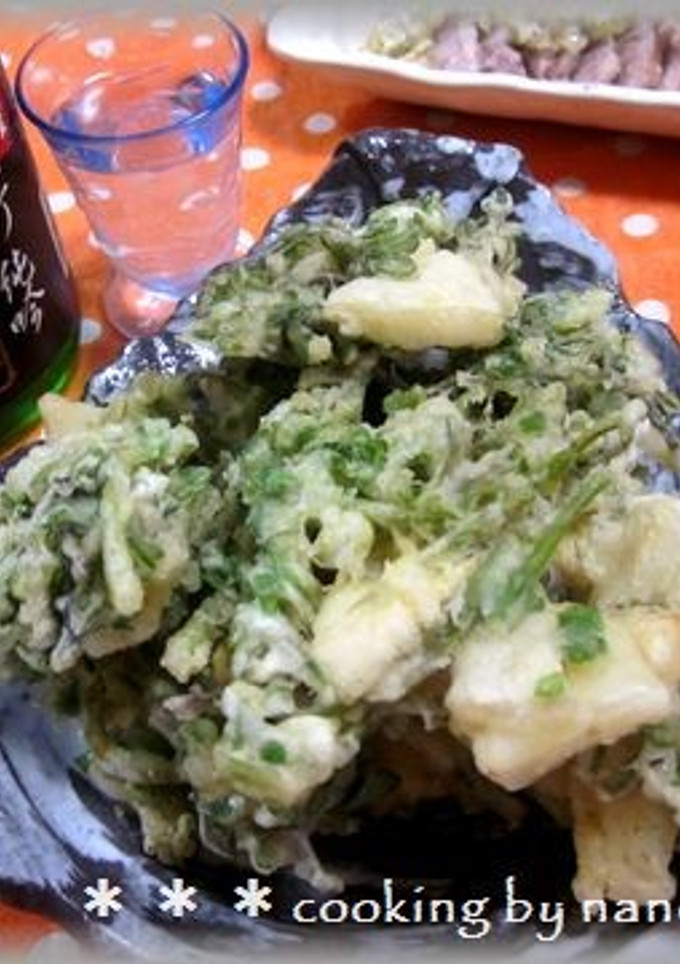 春の旬＊セリとたけのこのかき揚げ＊-レシピのメイン写真