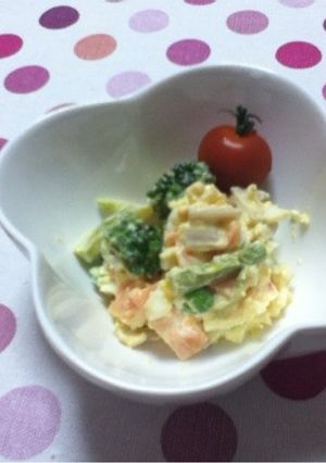 ゆで卵でサラダ-レシピのメイン写真