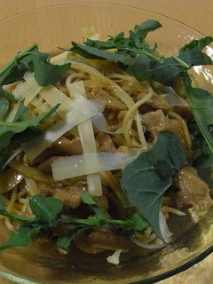 鶏肉と、ゴボウ、菊芋のパスタ-レシピのメイン写真