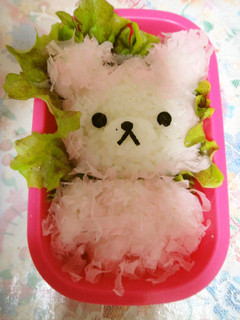 キャラ弁 ふわふわ着ぐるみコリラックマ-レシピのメイン写真