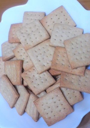 朝食にも♪米ぬかのサクサク健康クラッカー-レシピのメイン写真