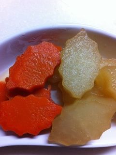 人参・大根の型抜き煮-レシピのメイン写真