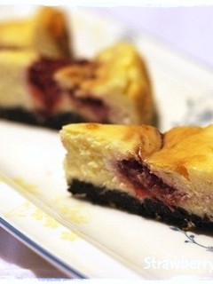 ほんわりストロベリーチーズケーキ-レシピのメイン写真