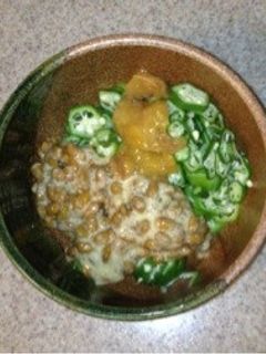オクラ納豆梅肉和え-レシピのメイン写真