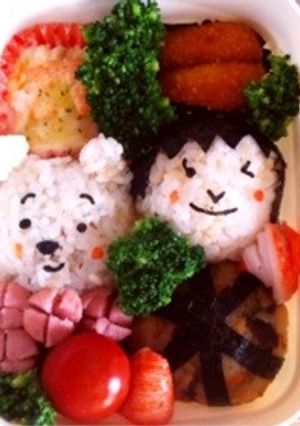 キャラ弁当 プーさん お弁当-レシピのメイン写真