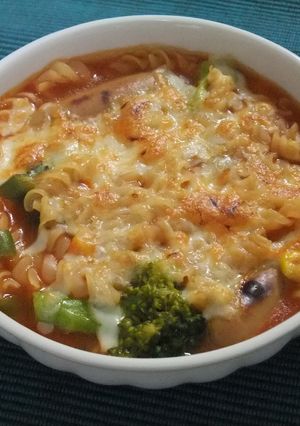 こんがり！スープパスタのチーズ焼き-レシピのメイン写真