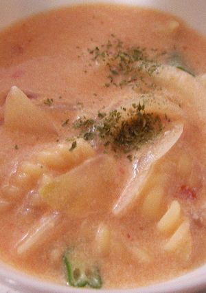 ミルクスープパスタ-レシピのメイン写真