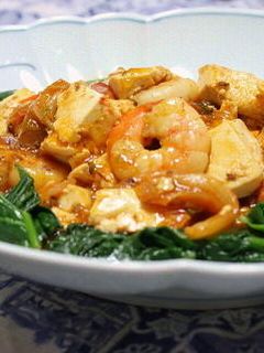 海老と豆腐のキムチ炒め-レシピのメイン写真