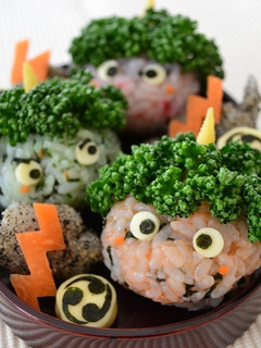 かみなりさんおにぎり-レシピのメイン写真