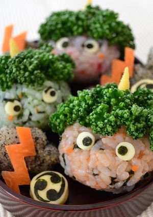 かみなりさんおにぎり-レシピのメイン写真