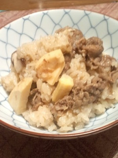 たけのこ&肉の炊き込みご飯-レシピのメイン写真