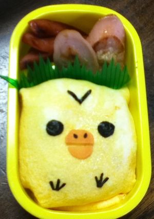 簡単キャラ弁★キイロイトリのオムライス-レシピのメイン写真