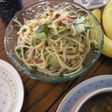 サラダをリメイク♥冷たいパスタ