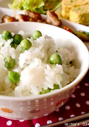 電子レンジで豆ごはん-レシピのメイン写真
