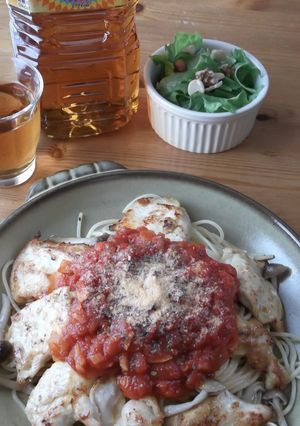 チキーーーン！スパ★トマトソース　-レシピのメイン写真