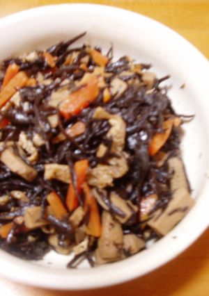 ヘルシー！ひじきと高野豆腐の煮物-レシピのメイン写真