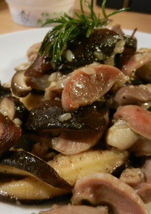 砂肝と椎茸のローズマリー炒め-レシピのメイン写真